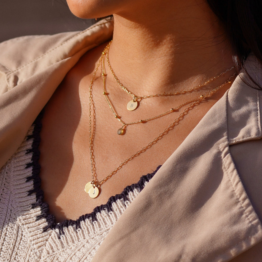 Collier lettre personnalisée