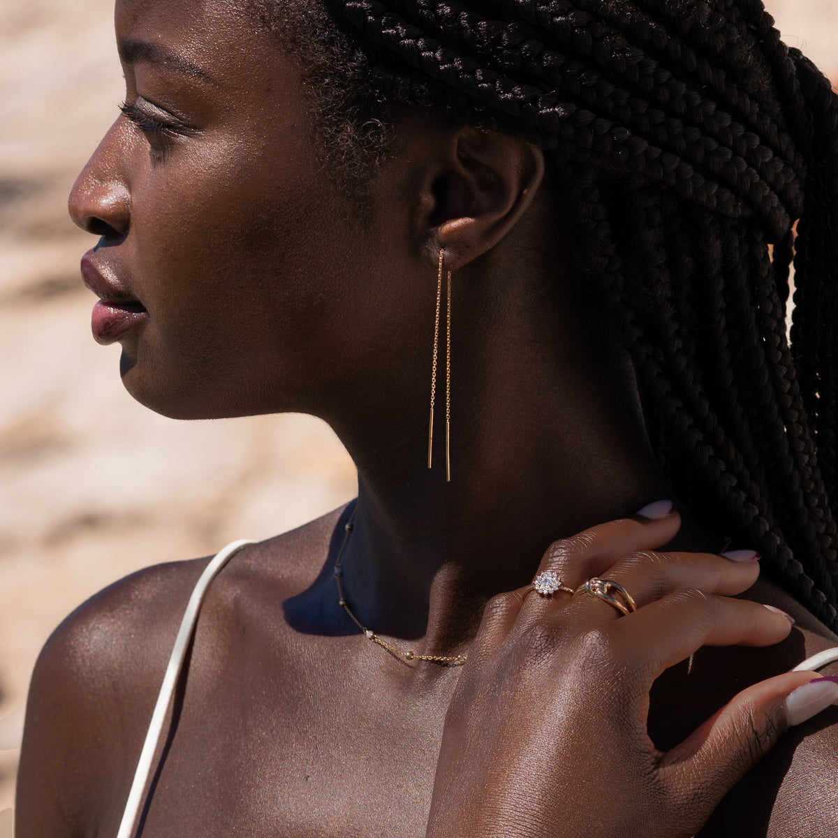 Boucles d'oreilles Chaine