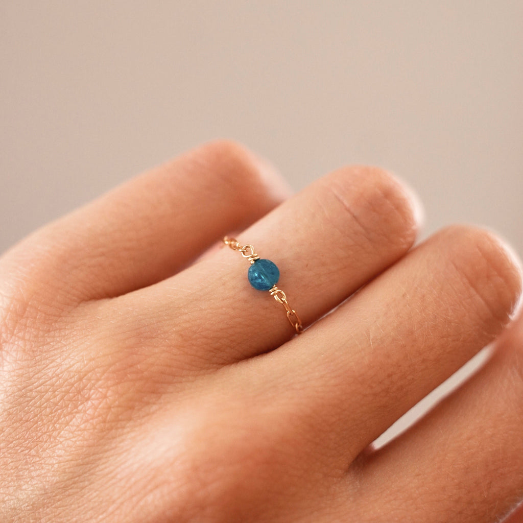 Bague Chaine Apatite