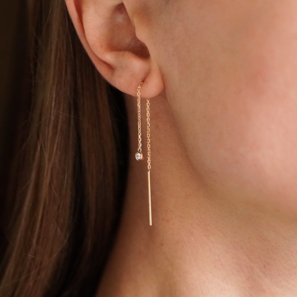 Boucles d'oreilles Chaine éclat