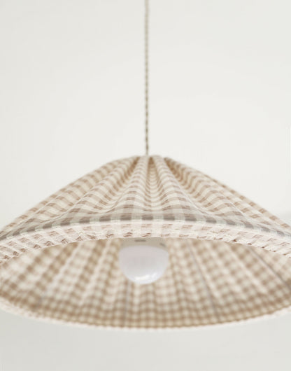 Suspension conique vichy Malala "petits carreaux"