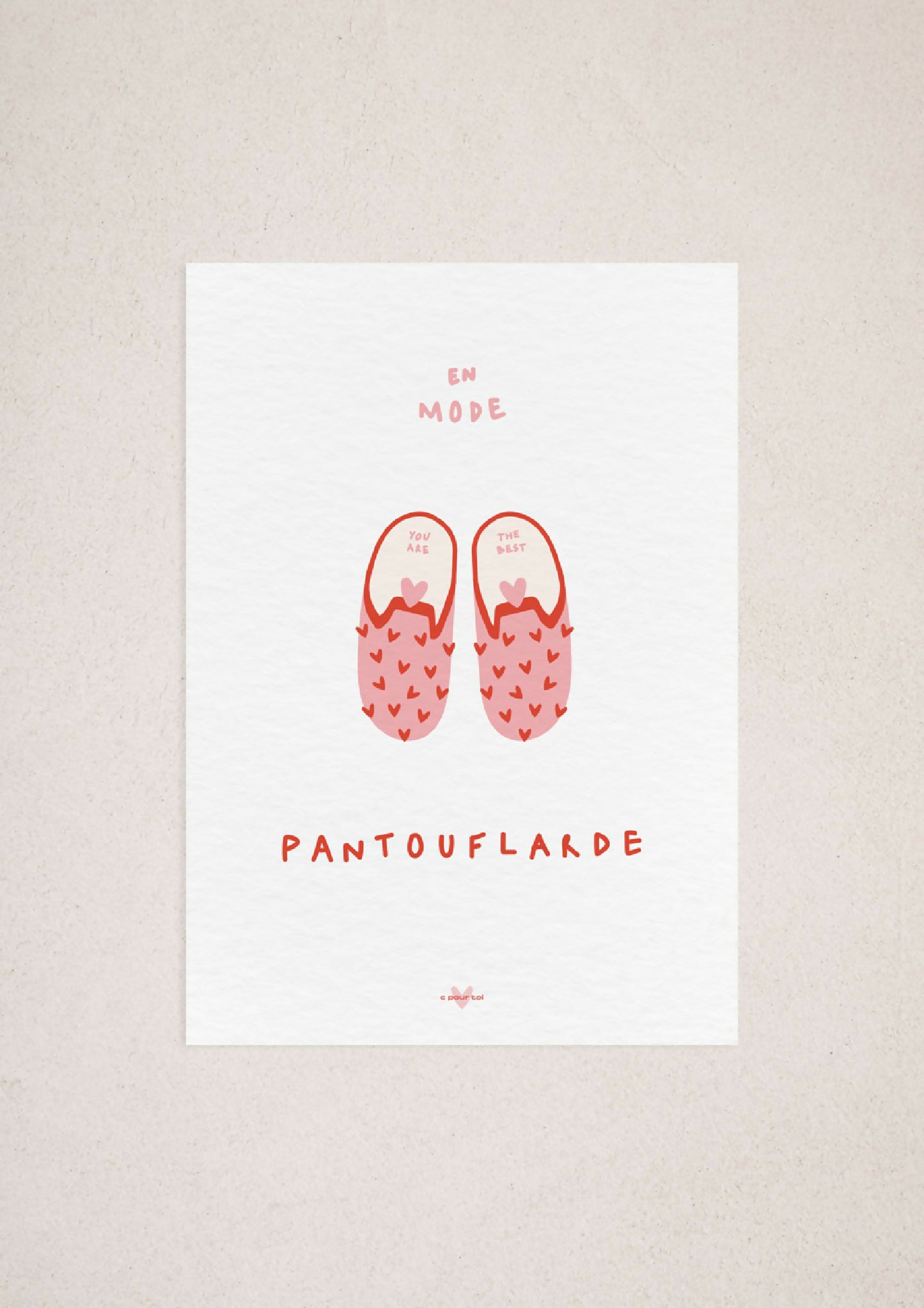 PANTOUFLES POWER ・ Affiche