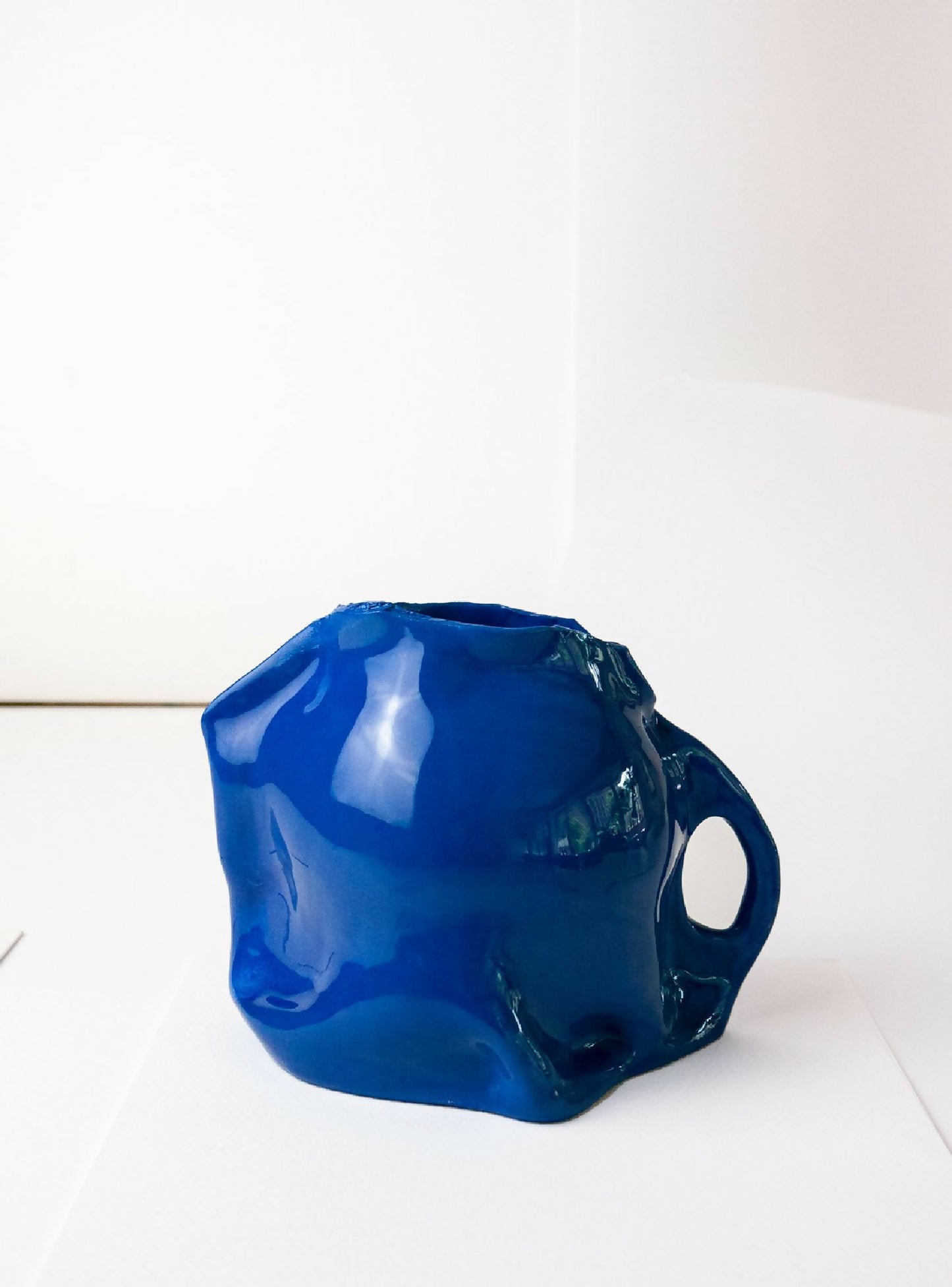 BLUE BAG VASE