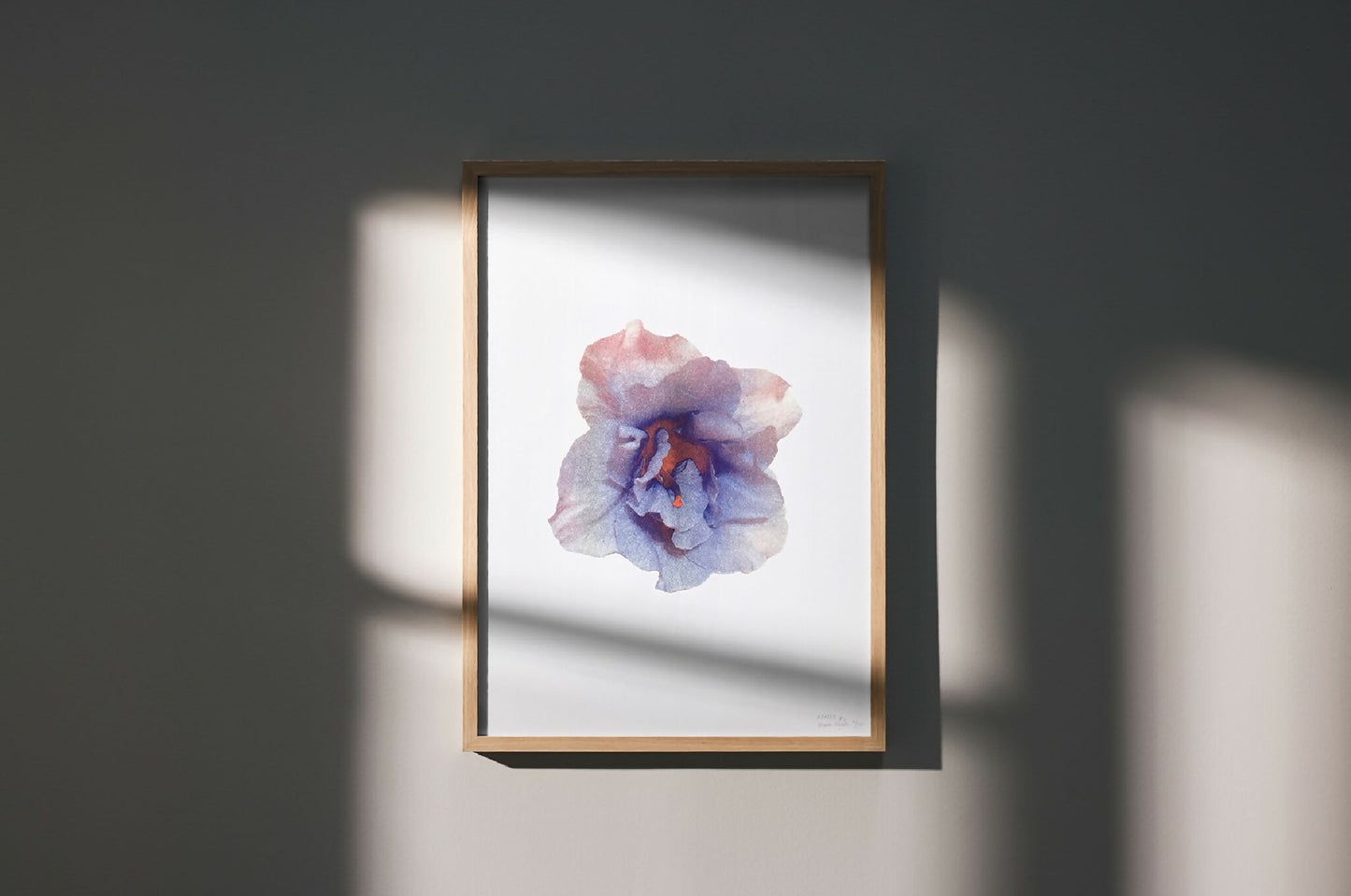 Affiche fleur - Azalée#1- Riso - A3 - 42 x 29,7 cm