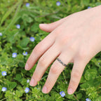 Alliance maä en argent massif 925 recyclé, modèle nid, inspiration de la nature bijoux écologique fait main en France, mariage éthique