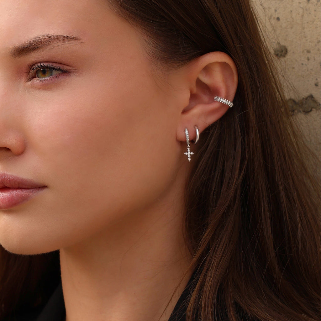 Boucles d'oreilles Croix