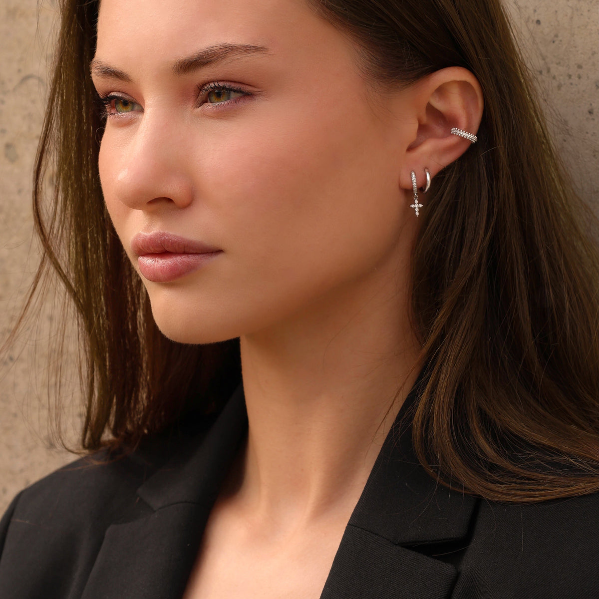 Boucles d'oreilles Croix