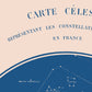 Illustration vintage carte celeste etoiles restauration numerique