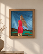 tableau en marqueterie de paille