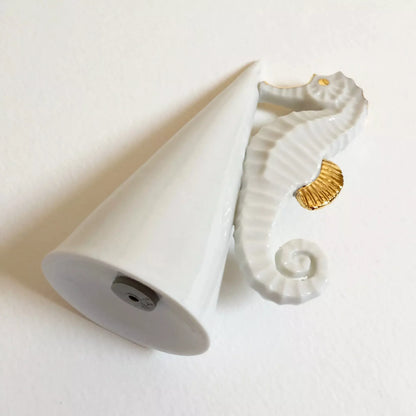 Sel Poivre Homard et Hippocampe en porcelaine.