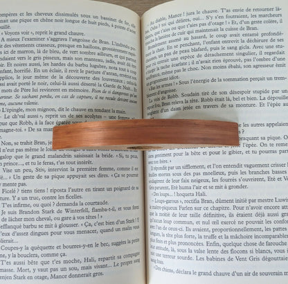 Bague de lecture avec Marqueterie de Paille Cuivre