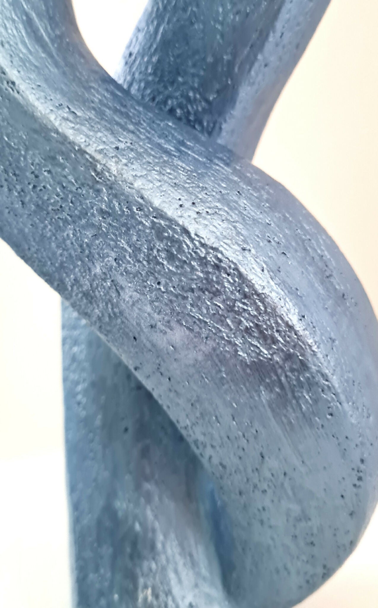 Sculpture contemporaine couple Blue emotion