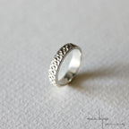 Alliance ecaille en argent massif 925 recyclé, maä bijoux écologique, inspiré par les ecailles de serpent, de tortue