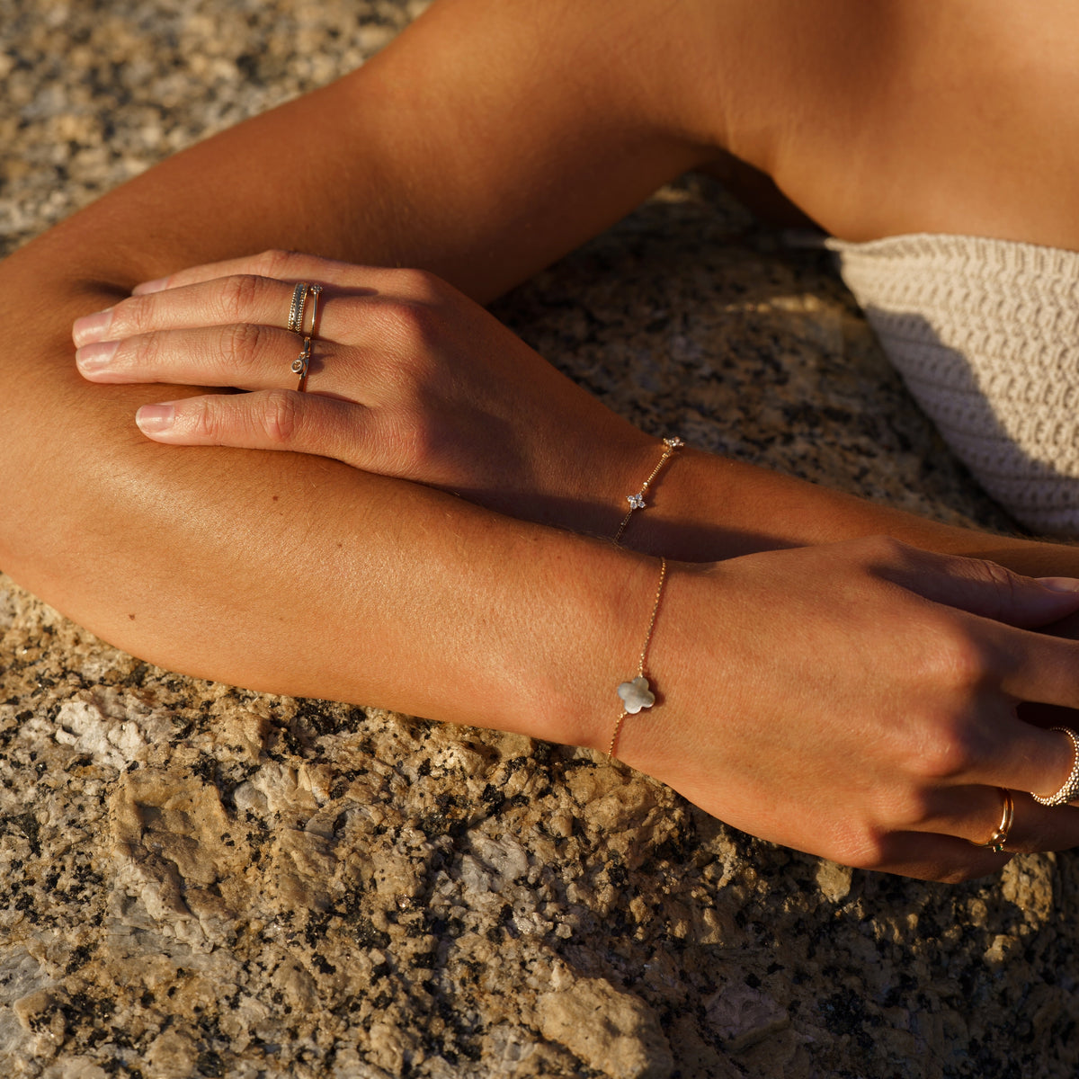 Bracelet Trèfle Nacre