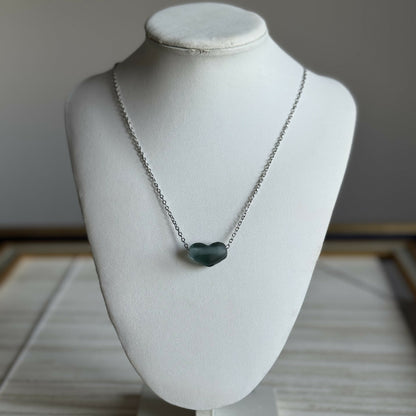 Collier - Coeur de Brume - Perle en verre de Murano