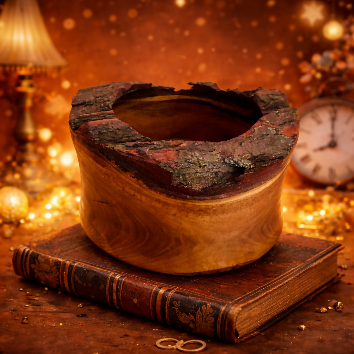 Cache pot en bois - Racine Alpine