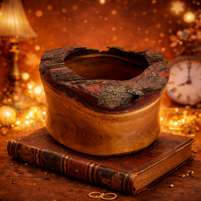 Cache pot en bois - Racine Alpine