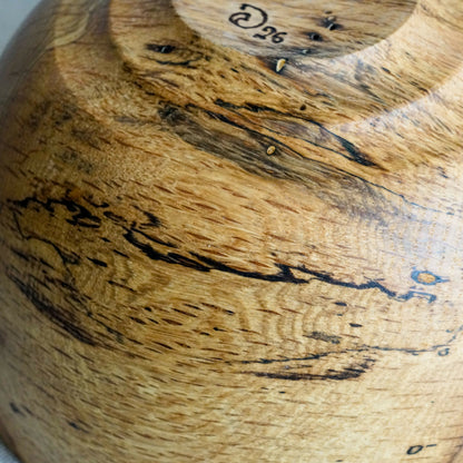 Bol en bois fait-main - Onde tannée