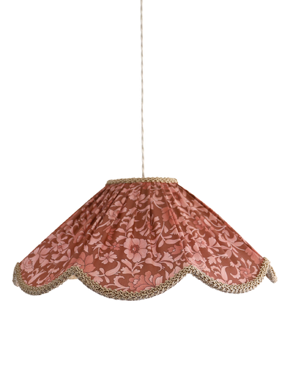 Suspension forme florale imprimée Françoise "auburn flowers"