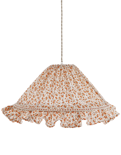 Suspension conique avec volant Emilia "fleurettes"