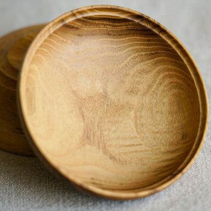 Coupelles en bois fait-main - Double cœur