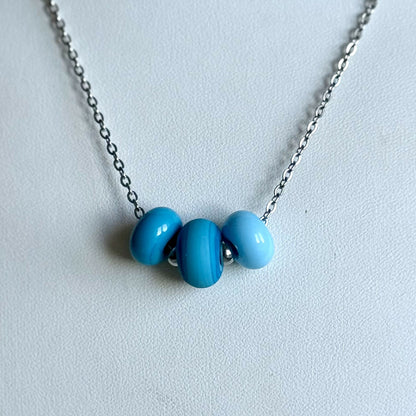 Collier - Trio Lagon - Perles en verre de Murano