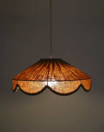 Suspension forme florale unie Cosette "caramel "