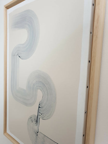 Peinture authentique toile abstraite art moderne organique