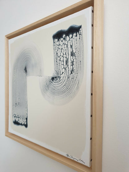 Peinture authentique toile abstraite art moderne organique