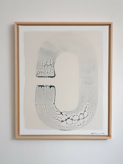 Peinture authentique toile abstraite art moderne organique