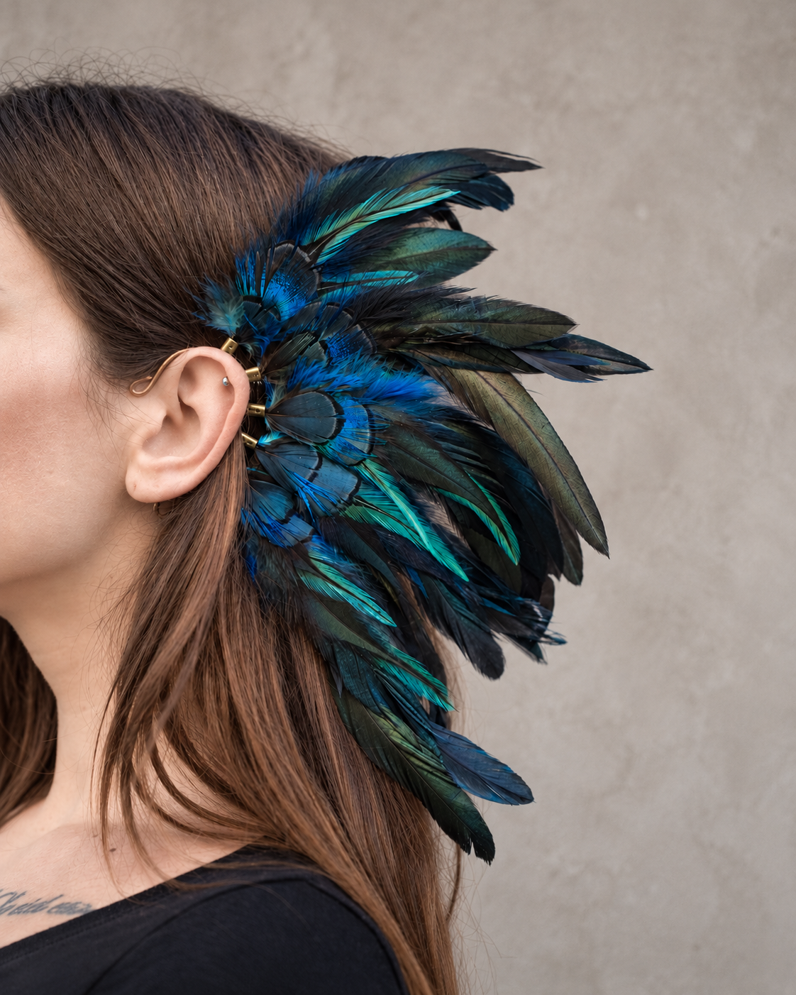 Ear cuff – Bleu de feu