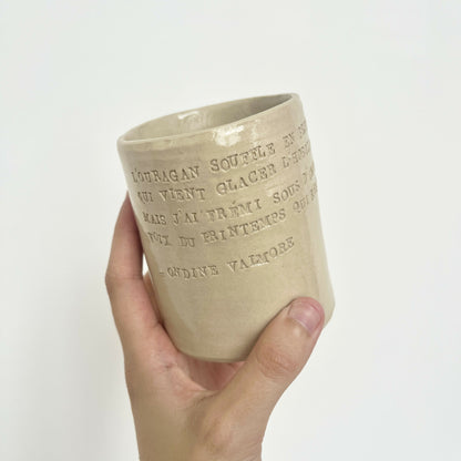 Tasse-poème ONDINE VALMORE
