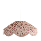 Suspension "Cosette" en Tissu Floral Jaipur Flowers - Abat-jour Festonné Style Vintage Made in France