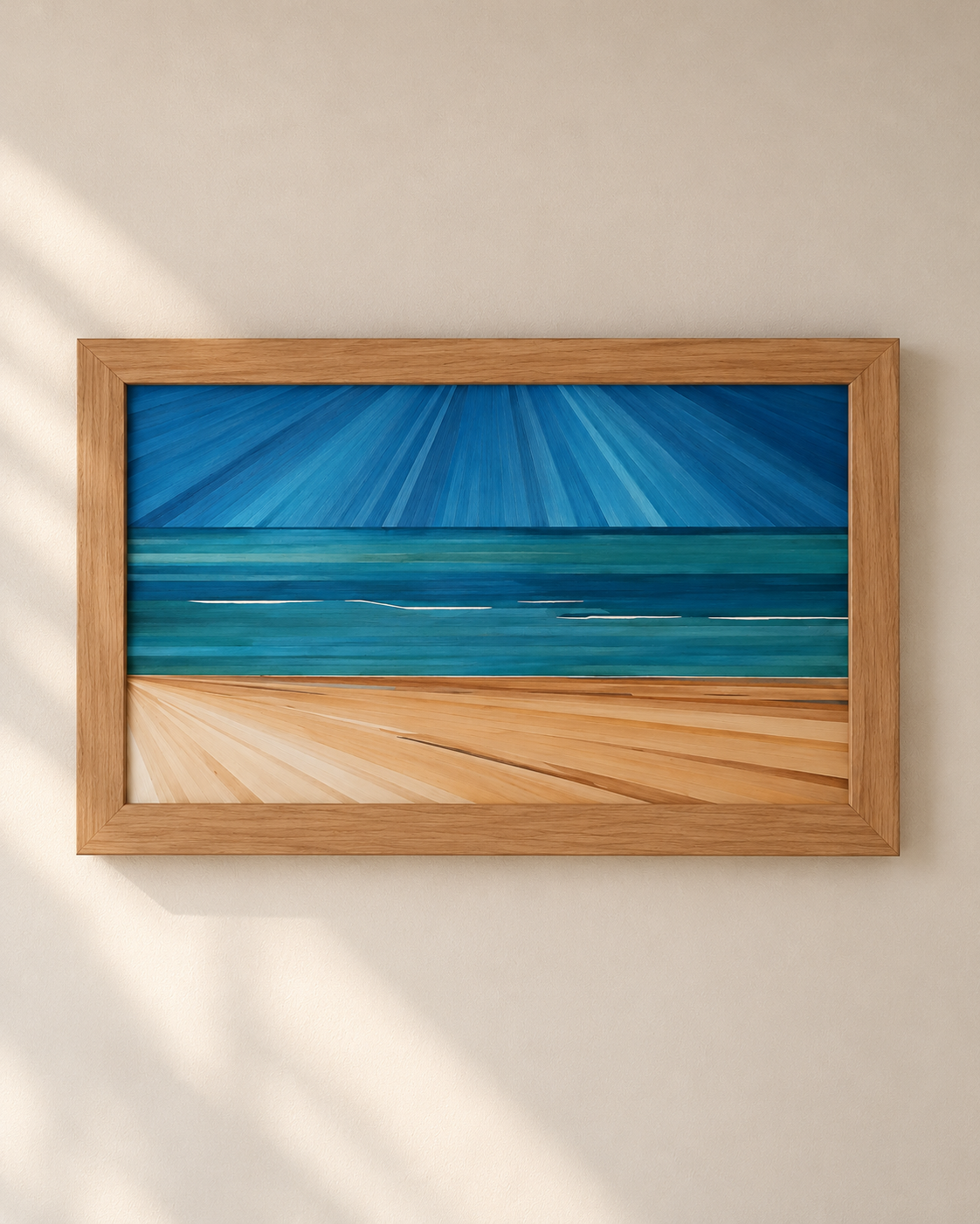 tableau en marqueterie de paille