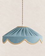 Suspension forme florale unie Cosette "mineral bleu"