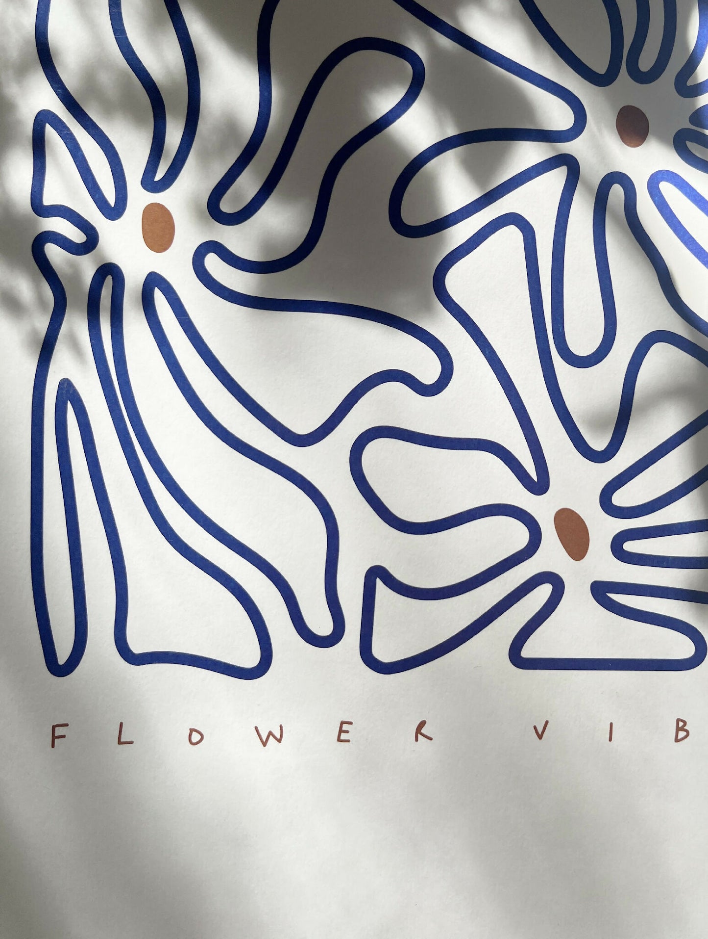 BLUE FLOWER VIBES ・ Affiche