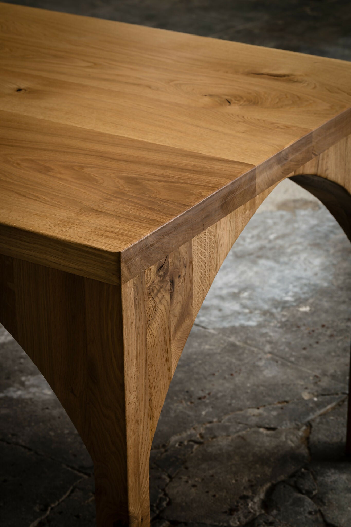 table bois massif artisanat francais mobilier artisanal