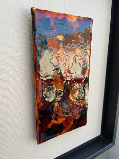 Tableau art moderne cotemporain resine oeuvre originale