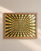 tableau en marqueterie de paille
