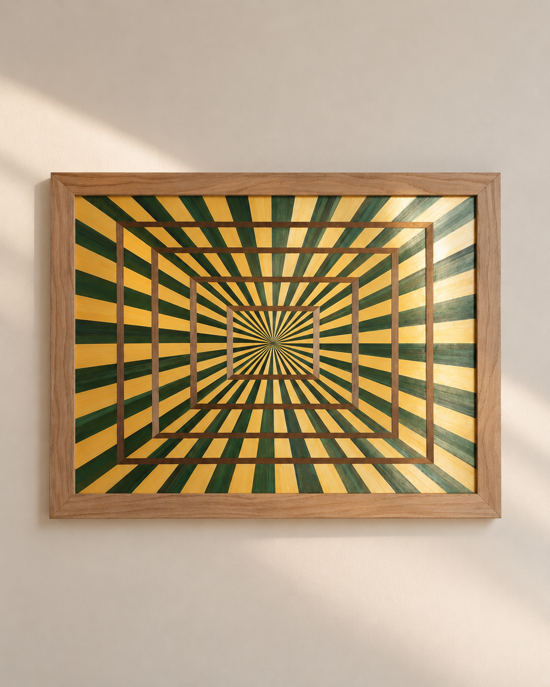 tableau en marqueterie de paille