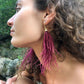 OSTRICH FEATHER EARRINGS COLORFUL2