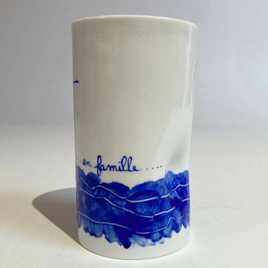 Mug "en famille" en porcelaine