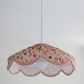 Suspension "Cosette" en Tissu Floral Jaipur Flowers - Abat-jour Festonné Style Vintage Made in France