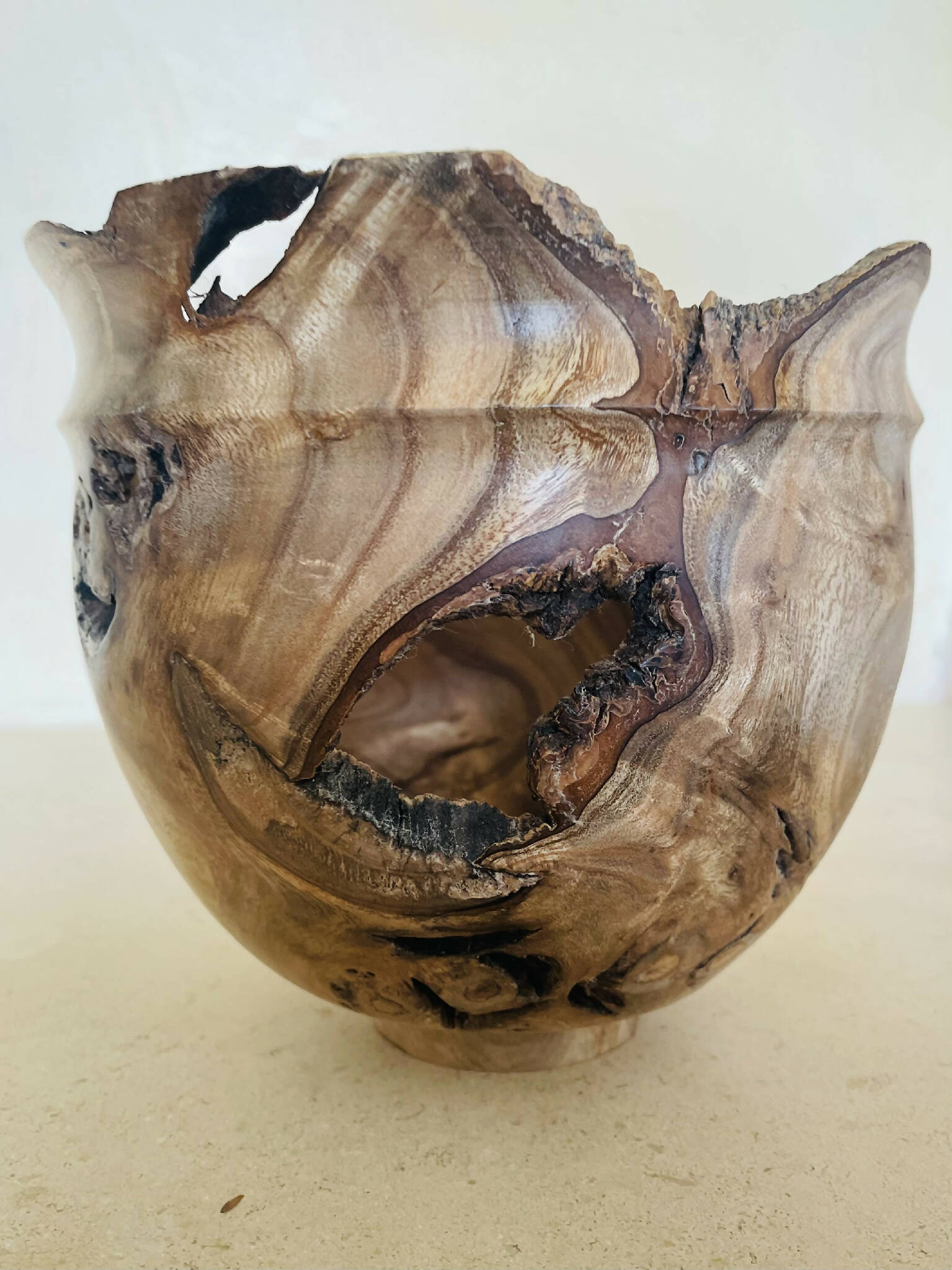 Vase archeo artisanal bois fait main artisanat francais