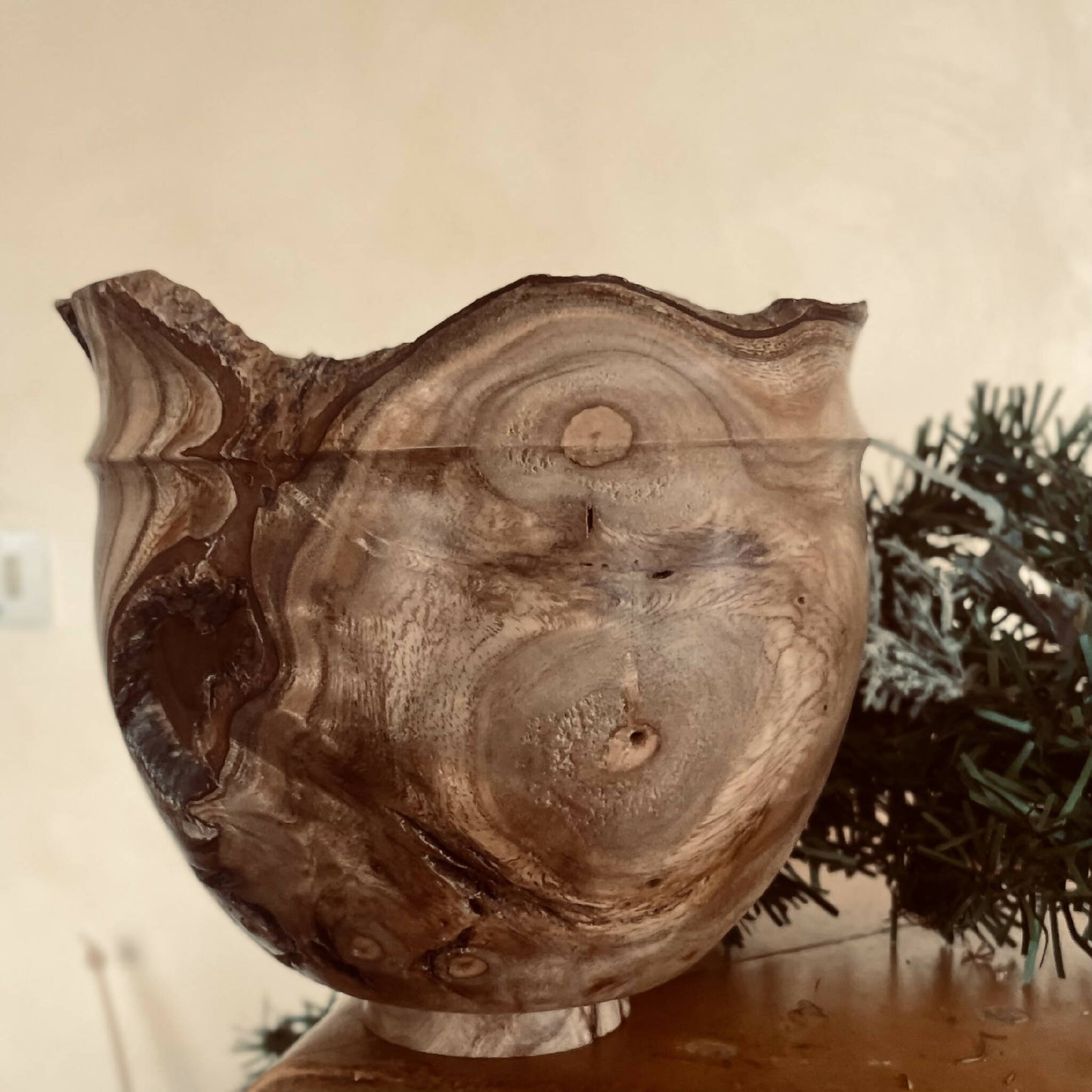 Vase archeo artisanal bois fait main artisanat francais