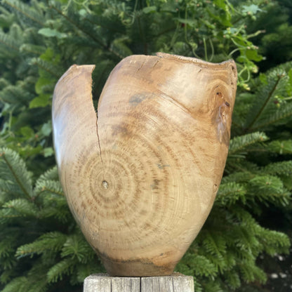Vase artisanal bois fait main artisanat francais