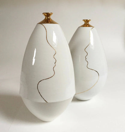 Vase soliflore Visages