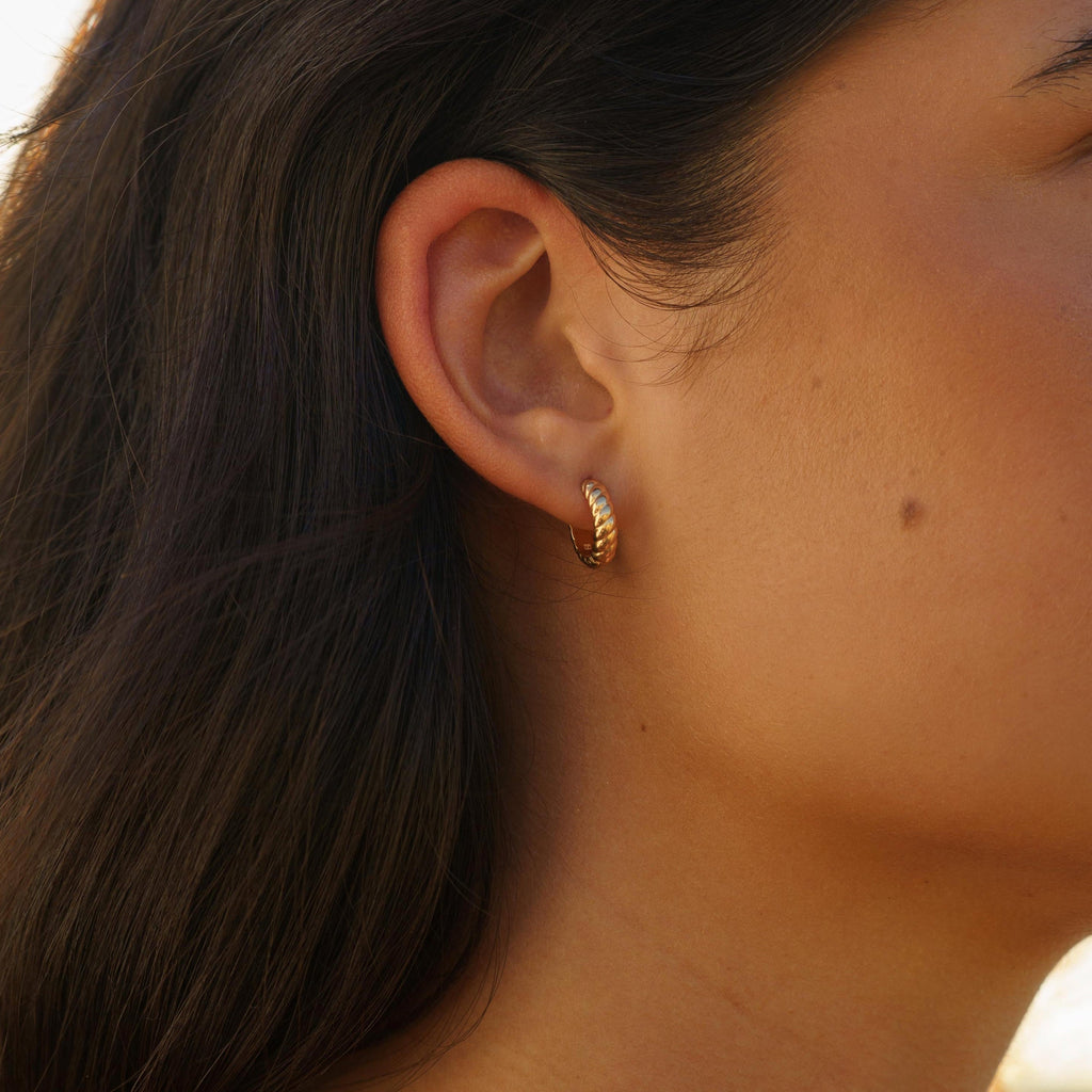Boucles d'oreilles Torsade
