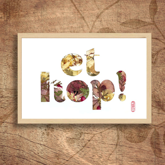 Tableau Et Hop ! - A4 - plantes séchés