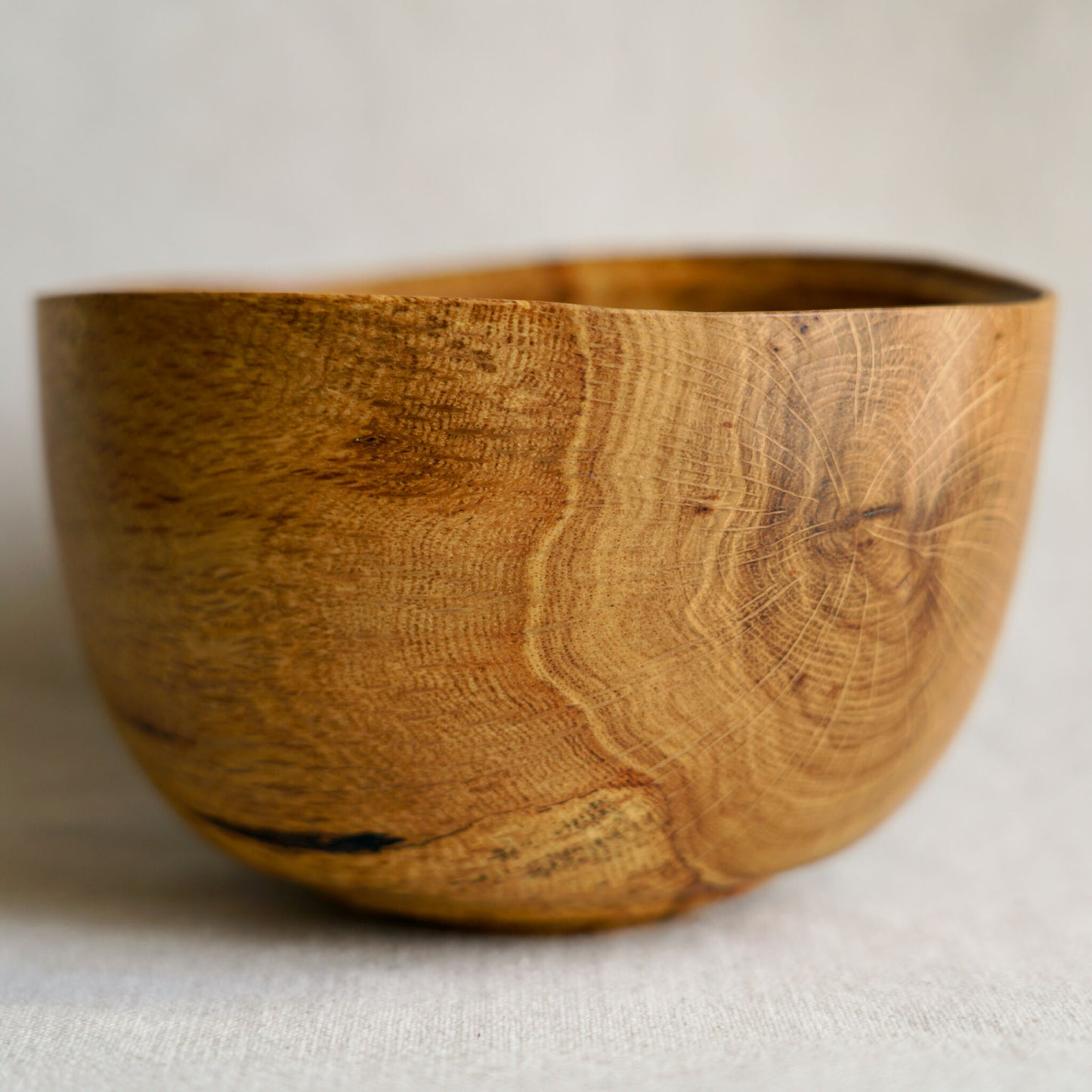 Bol en bois fait-main - Onde tannée